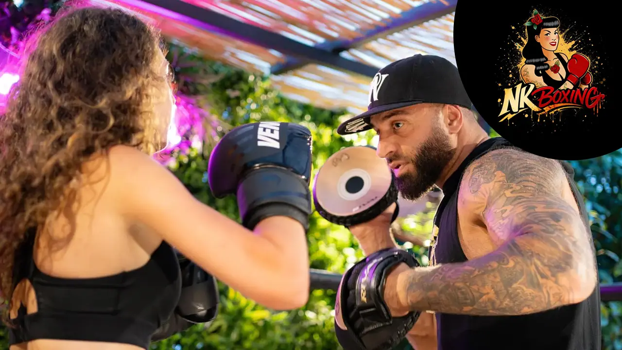 boxe coaching femme cagnes-sur-mer Entrainement d'un cours de boxe femme cagnes-sur-mer
